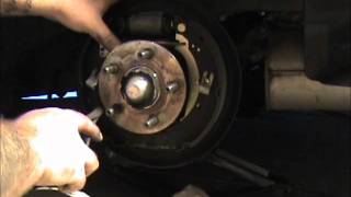 replace rear brake shoes on PT Cruiser