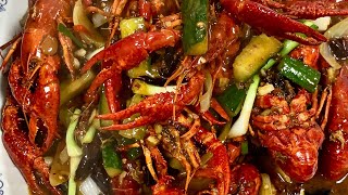 ឆាកូនបង្កងនាគ Dragon Lobster Fry 香辣小龙虾