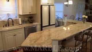 Colonial Gold Granite Kitchen Countertops V by Marble.com