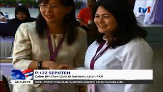 P.22 SEPUTEH – CALON BN CHAN QUIN ER BERTEMU CALON PKR  [28 APRIL 2018]