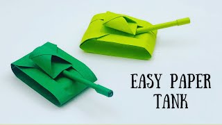 How To Make Easy Paper Toy TANK For Kids / Nursery Craft Ideas / Paper Craft Easy / KIDS crafts