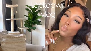 LOCKDOWN VLOG : NO BABY SHOWER \u0026 REDECORATING THE DINING ROOM !