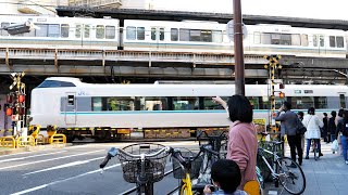 上下で列車が行き交う福島の大きな踏切 トイトイパーク 新大阪跨線橋 大阪の鉄道スポットを巡ってきた  後編【鉄おも！】