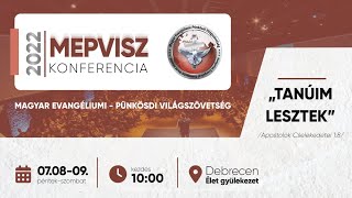 MEPVISZ konferencia péntek esti alkalom