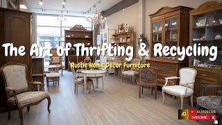 The Art of Thrifting \u0026 Recycling: ♻️🏡Rustic Home Decor Furniture🛠️💡