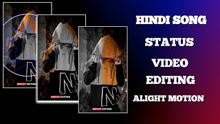 Hindi song status video editing alight motion 🥰 #alightmotion