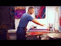 James Flames Screen Printing Process Video - 