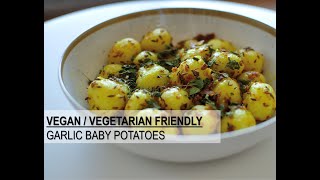 Quick \u0026 Easy Garlic Baby Potatoes Recipe | Jeera Lasooni Aloo | Vegan \u0026 Vegetarian Recipe