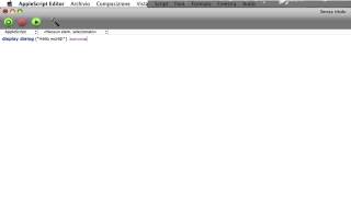 Tutorial AppleScript Nr.1 : Hello World!