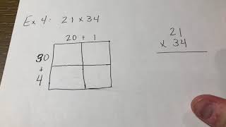 Connecting area model of multiplication with standard algorithm