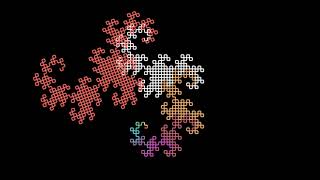 Mesmerizing Multicolored Dragon Curve Fractal | Math Animation (Manim)