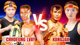 CHHOEUNG LVAY VS KONG JAK \u0026 EH YANUTH VS GUANG WEI #KUNKHMER #BOXING