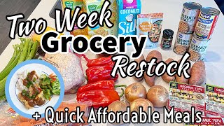 January Low Spend Restock Grocery Haul & Cook With Me | Quick Affordable Meals | Gluten Free Meals