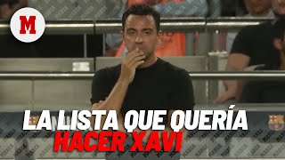 La limpia que quería hacer Xavi en el Barcelona: una lista de altas y otra de bajas I MARCA
