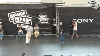 小胖 VS Boogie Tie [ Best 8-1 ] - 2016  HHI  WORLD BATTLE  TAIWAN \u0026 POPPIN 1ON1