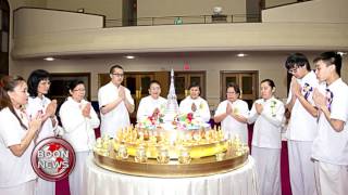 600406 BOONNEWS วัดพระธรรมกายออเรกอน  จัดพิธีบูชาข้าวพระ