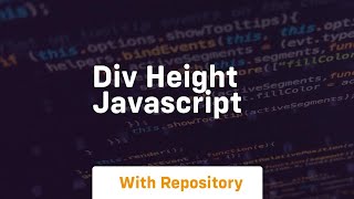 div height javascript