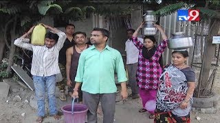 Water scarcity hits Navsari, people in queues for getting water-Tv9