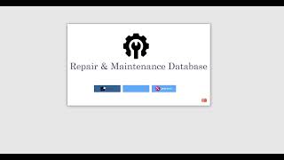 MS Access: Repair & Maintenance Database