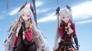 【MMD】『Gimme×Gimme』【MayRin×μyu*】シャルンホルスト グナイゼナウ【蒼藍誓約/蒼藍の誓い ブルーオース/Blue Oath】2160p 4K