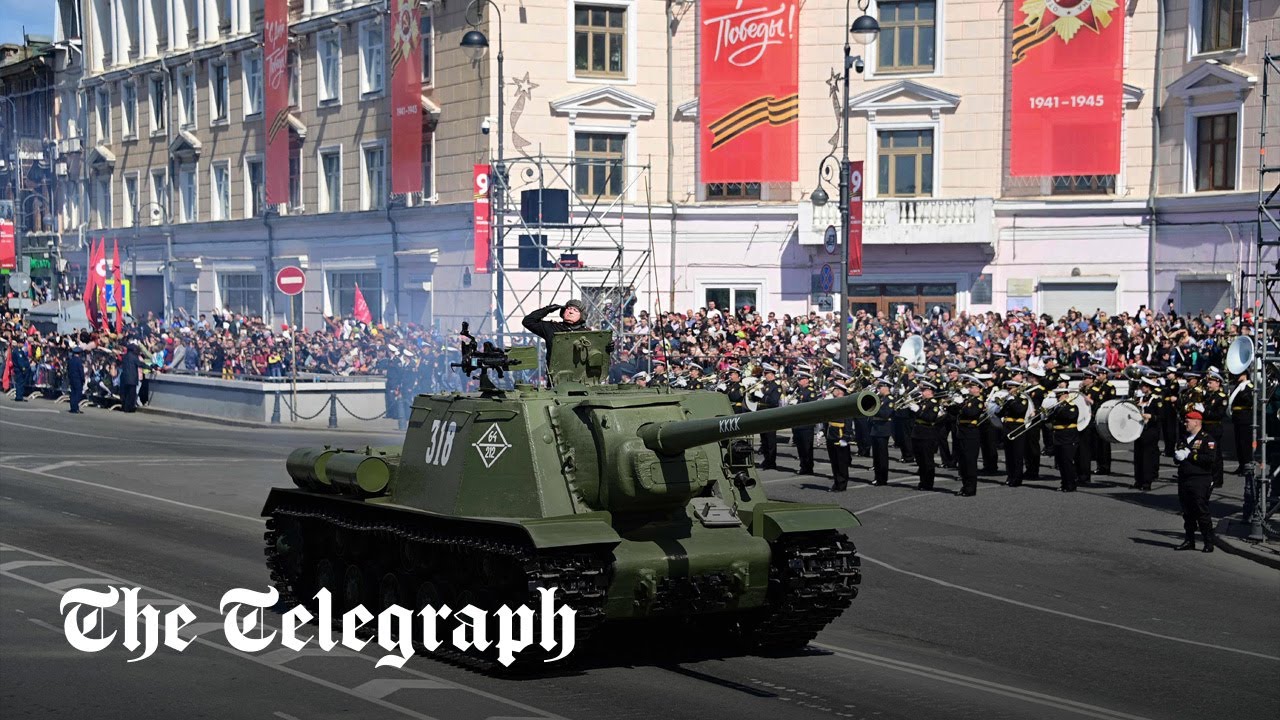 Russia's Victory Day Parade: Putin Watches Single Tank Drive Down Red ...