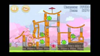 Angry Birds Seasons Cherry Blossom Level 1-3 3-Star Walkthrough