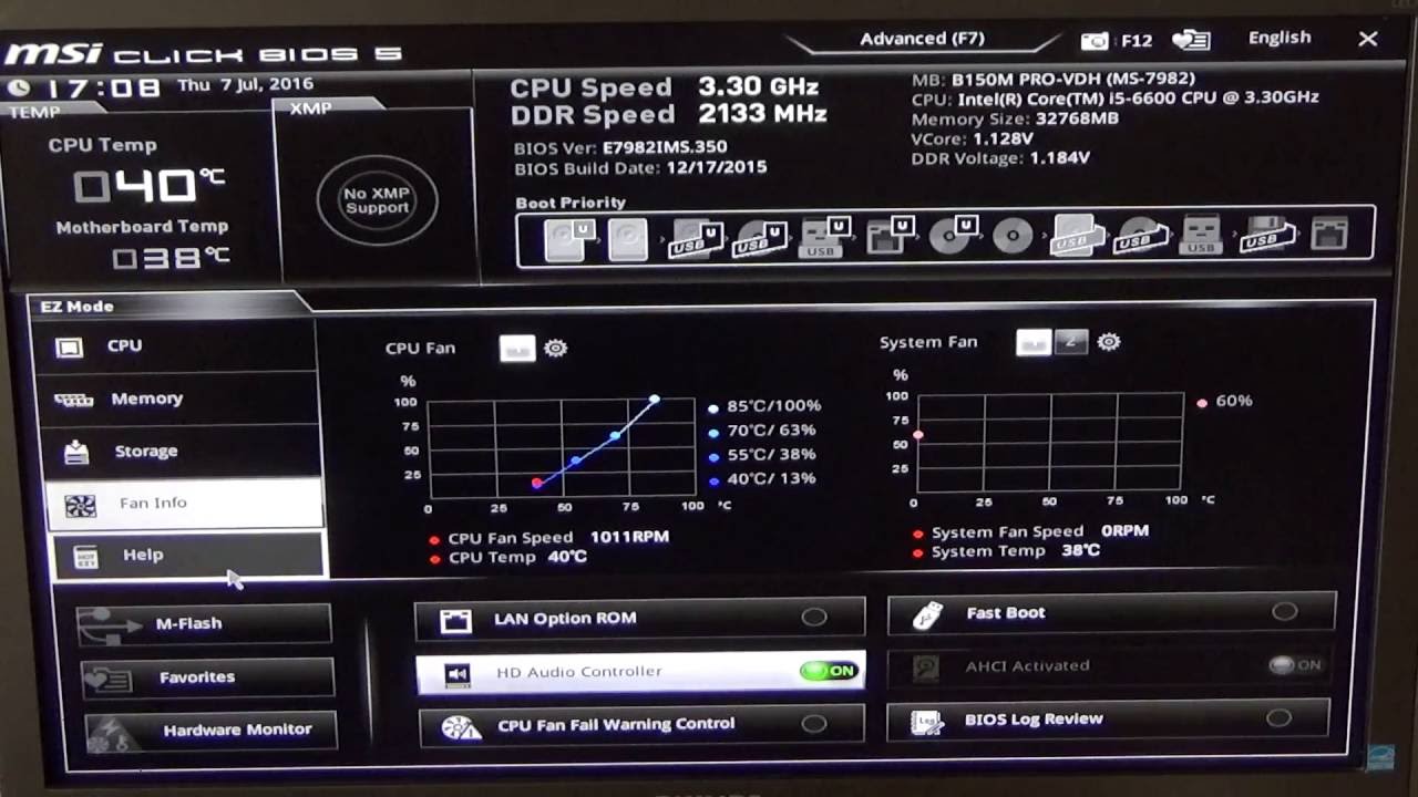 Overclock RAM Settings - MSI Click BIOS 5 - YouTube