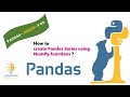 How to create Pandas Series using NumPy functions ?
