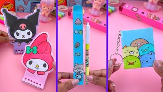Easy Paper Craft / Kawaii paper craft / school hacks / kawaii pen / keychain notebook / easy to make