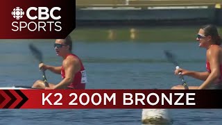 Andréanne Langlois, Toshka Hrebacka win canoeing world championships bronze medal | CBC Sports