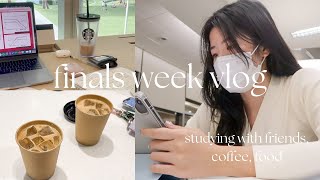 SMU finals week vlog | studying with friends 📚, coffee ☕️, food 💕