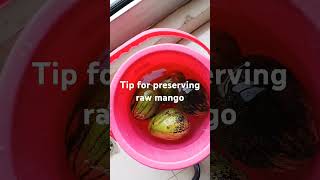 Tip for preserving mango/ പച്ചമാങ്ങ കേടാകാതെ സൂക്ഷിക്കാം #shorts #shortfeed  #shortvideo #tips