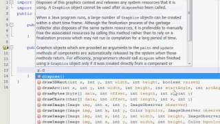 Java Graphics Tutorial 1 - Learning the paint method