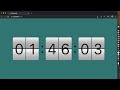 FLIP CLOCK 3D ANIMATION IN VANILLA HTML CSS JS!