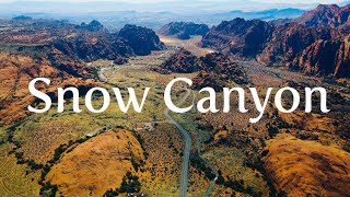 Snow Canyon State park! 4k Drone footage!