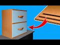 I created a drawer from used cardboard √ cardboard box idea #handcraft #diy #trending