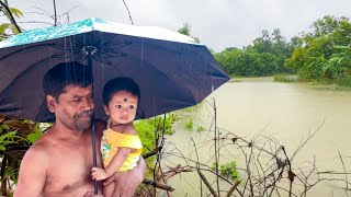 এক রাতের বৃষ্টিতে আমাদের এখানের পরিস্থিতি দেখুন |