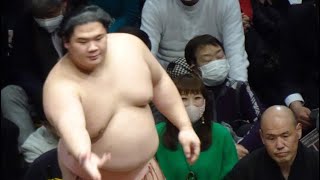 宇良 vs 千代丸【大相撲一月場所2022】千秋楽 2022/01/23 URA vs CHIYOMARU  [Grand Sumo]  高画質 現地観戦