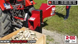 R-100 Stepkovac Rębak Wood chipper Holzhacker REMET CNC Technology