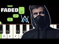 Faded Song 🔥 | Alan Walker | Piano tutorial | Piano Notes | Piano Online #pianotimepass #faded