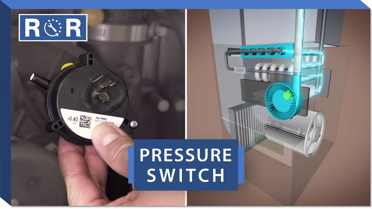 Furnace - Pressure Switch | Repair And Replace - YouTube