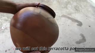 how to cut terracotta without breaking it cut claypot using a wood saw make flower pot using a matka