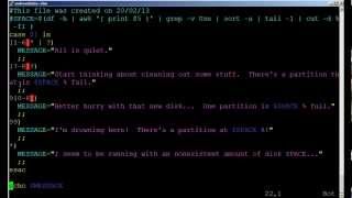 BASH scripting lesson 4 using case statements