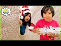 Rya in Giant Box Fort Maze Christmas Challenge and more 1 hr kids activities!