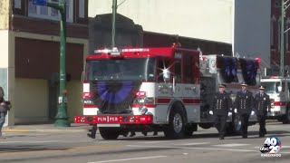 Procession For Fort Smith Fire Chief Moves Down Garrison