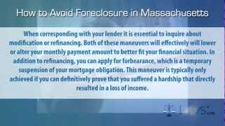 How to Stop Foreclosure in Massachusetts