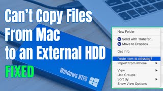 How to Copy files from Mac to External hard drive without Formatting - Tutorial 2020