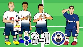 ⚪TOTTENHAM vs CHELSEA🔵 3-1! Glory Glory Tottenham Hotspur! (Parody Goals Highlights)
