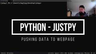 Python - JustPy - Pushing data to webpages