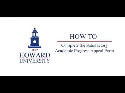 Howard University (SAP) Appeal Form Howard University (SAP) Appeal Form